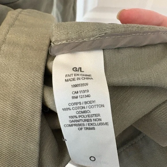 Dynamite Green Utility Jacket with Front Flap Pockets Size Large Cotton - Picture 7 of 9